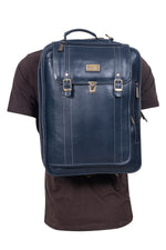 Genuine Leather Convertible Backpack 16 Inch Laptop Messenger Bag Multi-Functional Business Briefcase for Men & Women