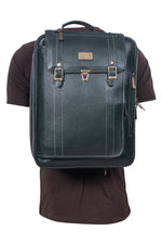 Genuine Leather Convertible Backpack 16 Inch Laptop Messenger Bag Multi-Functional Business Briefcase for Men & Women