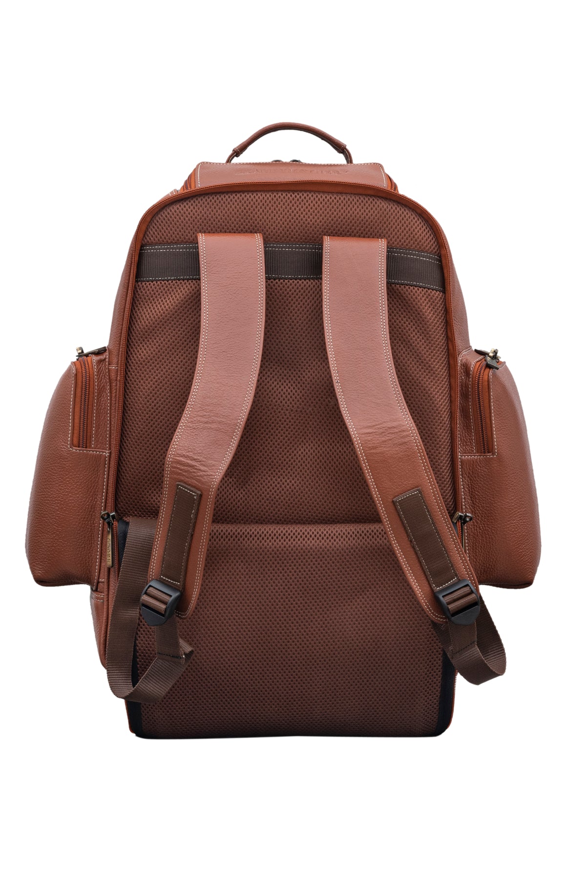 BRAND LEATHER Rolling Backpack Wheeled Laptop Backpack for Travel, Trolley Luggage Suitcase Compact Business Bag Student Laptop Bag for Men Women