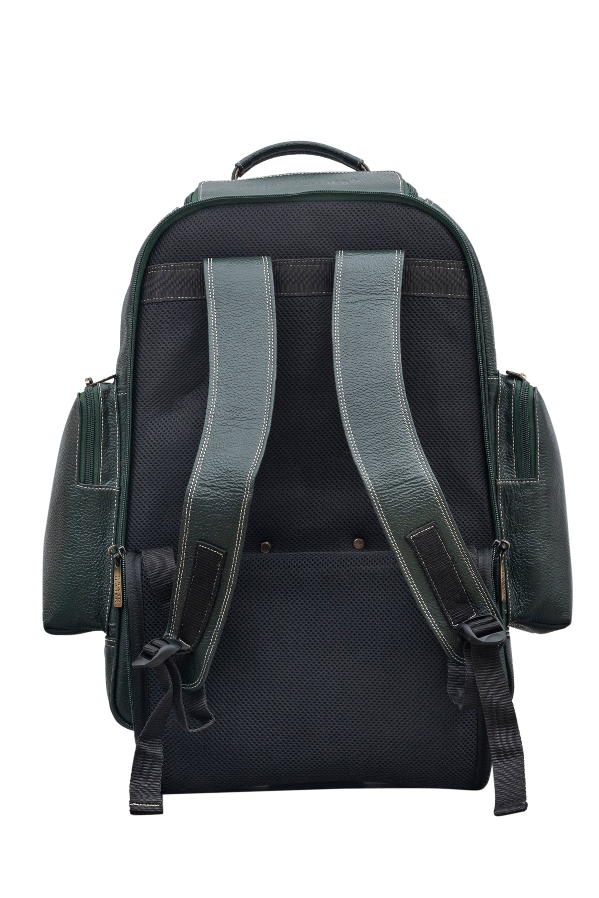 BRAND LEATHER Rolling Backpack Wheeled Laptop Backpack for Travel, Trolley Luggage Suitcase Compact Business Bag Student Laptop Bag for Men Women