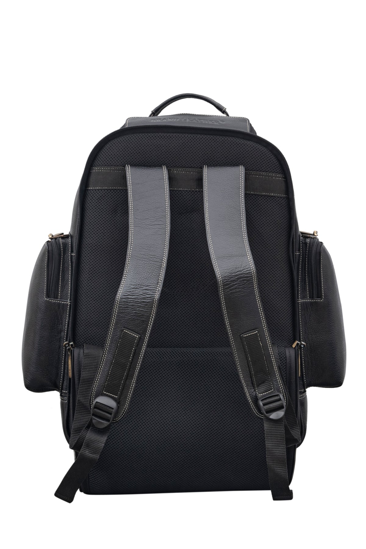 BRAND LEATHER Rolling Backpack Wheeled Laptop Backpack for Travel, Trolley Luggage Suitcase Compact Business Bag Student Laptop Bag for Men Women