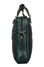 BRAND LEATHER Laptop Bag for Men - Genuine Leather Messenger Bag for Office - Fits up to 16 Inch Laptop -Brown Shoulder Bag with Multiple Compartments - Executive Leather Bag for Work and Travel