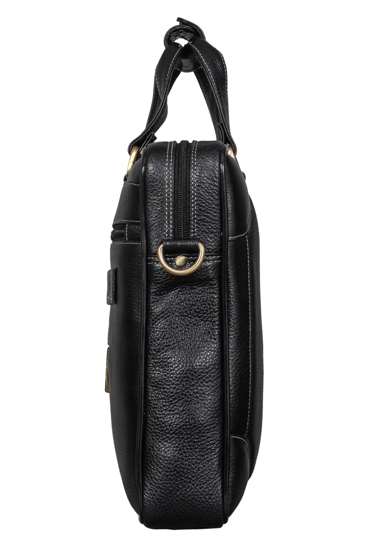 BRAND LEATHER Laptop Bag for Men - Genuine Leather Messenger Bag for Office - Fits up to 16 Inch Laptop -Brown Shoulder Bag with Multiple Compartments - Executive Leather Bag for Work and Travel