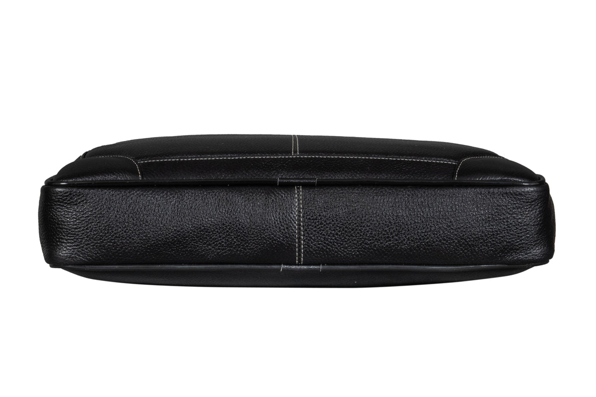 BRAND LEATHER Laptop Bag for Men - Genuine Leather Messenger Bag for Office - Fits up to 16 Inch Laptop -Brown Shoulder Bag with Multiple Compartments - Executive Leather Bag for Work and Travel