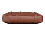 BRAND LEATHER Laptop Bag for Men - Genuine Leather Messenger Bag for Office - Fits up to 16 Inch Laptop -Brown Shoulder Bag with Multiple Compartments - Executive Leather Bag for Work and Travel