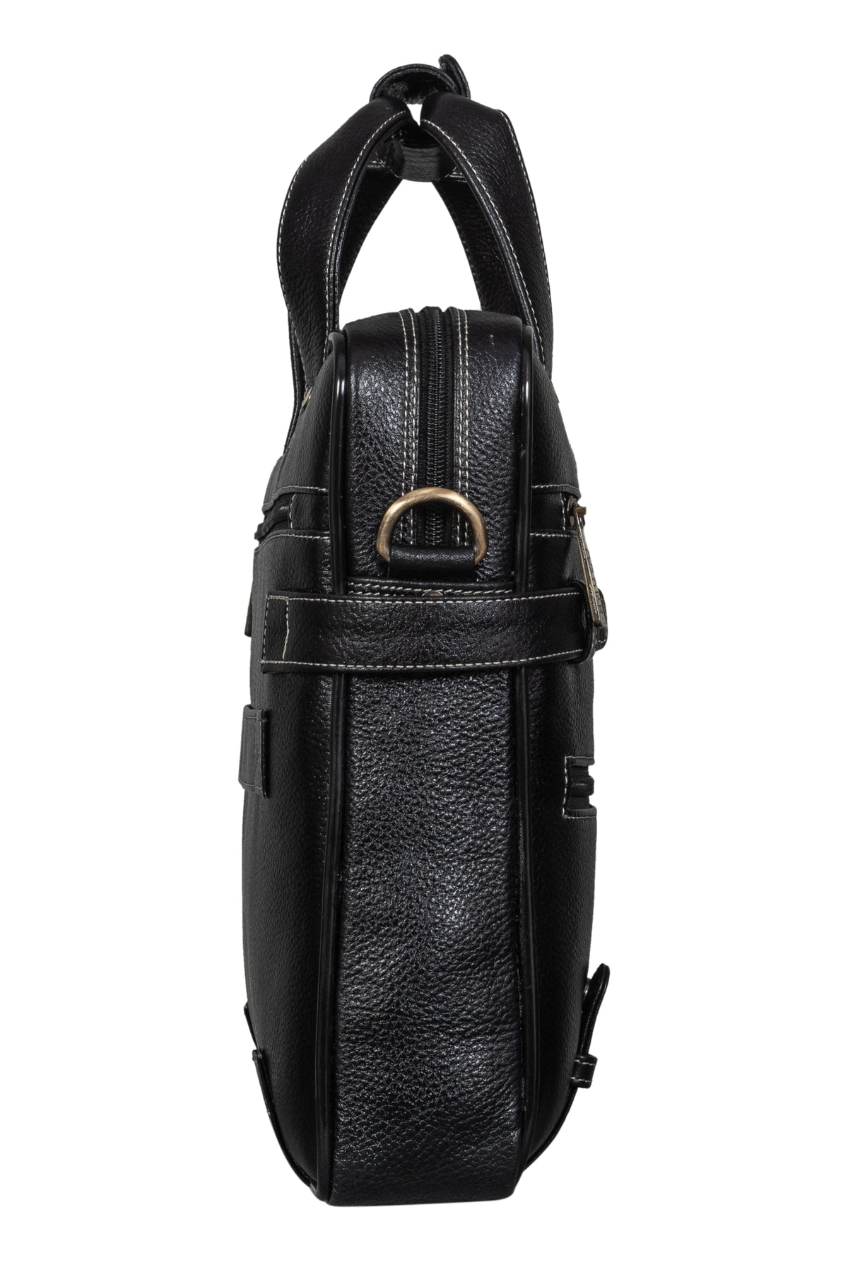 BRAND LEATHER Laptop Bag for Men - Genuine Leather Messenger Bag for Office - Fits up to 16 Inch Laptop -Brown Shoulder Bag with Multiple Compartments - Executive Leather Bag for Work and Travel