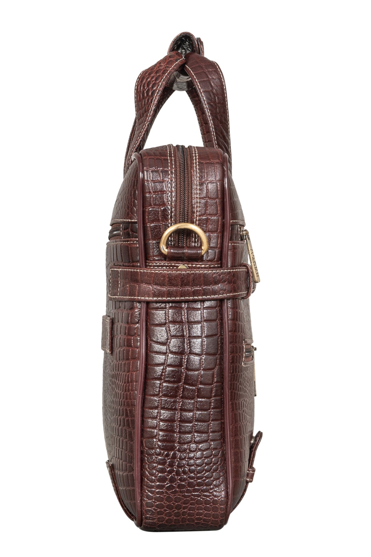 BRAND LEATHER Laptop Bag for Men - Genuine Leather Messenger Bag for Office - Fits up to 16 Inch Laptop -Brown Shoulder Bag with Multiple Compartments - Executive Leather Bag for Work and Travel