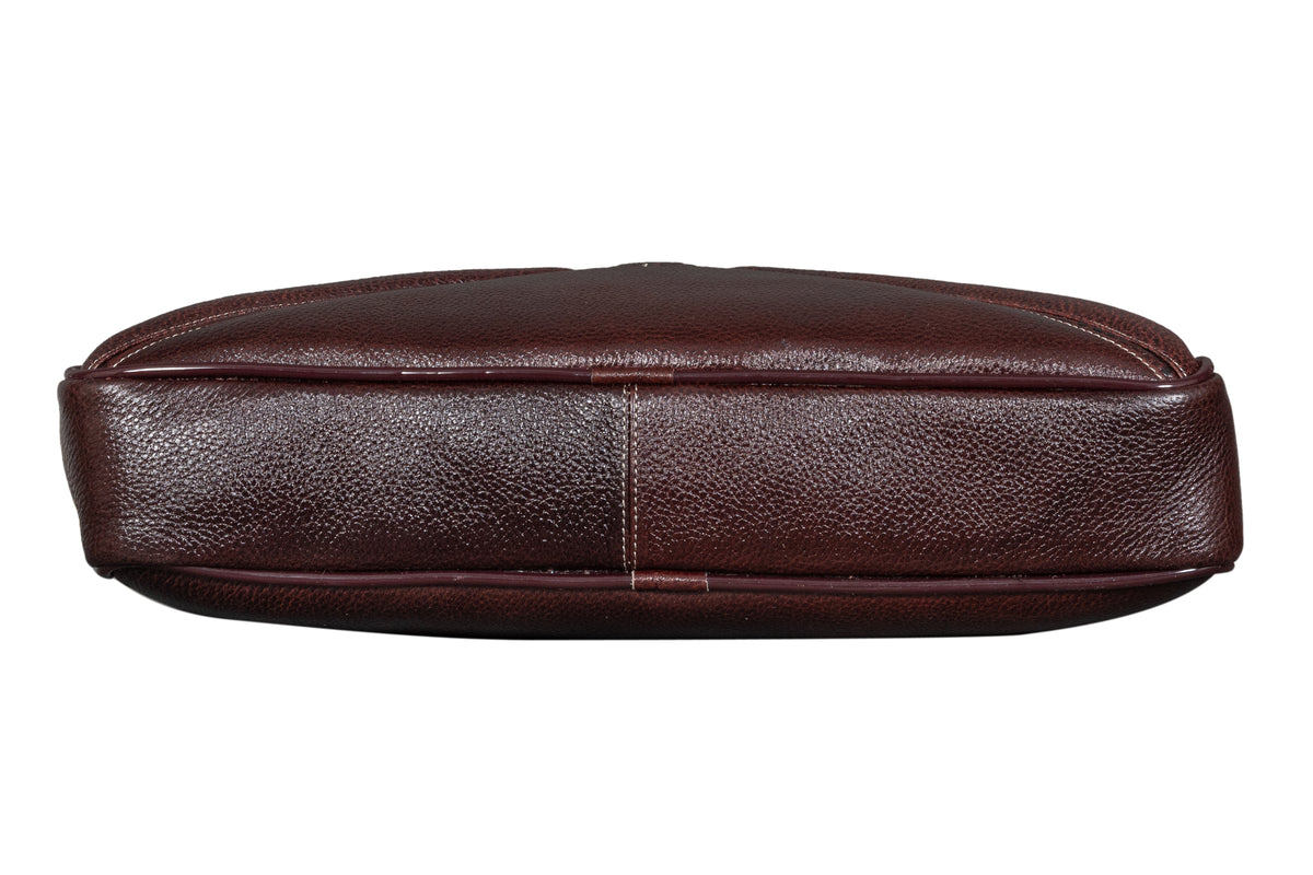 BRAND LEATHER Laptop Bag for Men - Genuine Leather Messenger Bag for Office - Fits up to 16 Inch Laptop -Brown Shoulder Bag with Multiple Compartments - Executive Leather Bag for Work and Travel