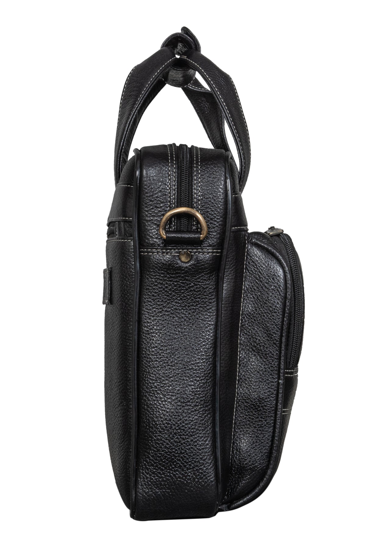 BRAND LEATHER Genuine Leather Laptop Bag for Men - Office Bag, Brown - Fits Up to 14/15.6/16 Inch Laptop/MacBook - Laptop Messenger Bag/Side Shoulder Bag with Adjustable Strap - 1 Year Warranty