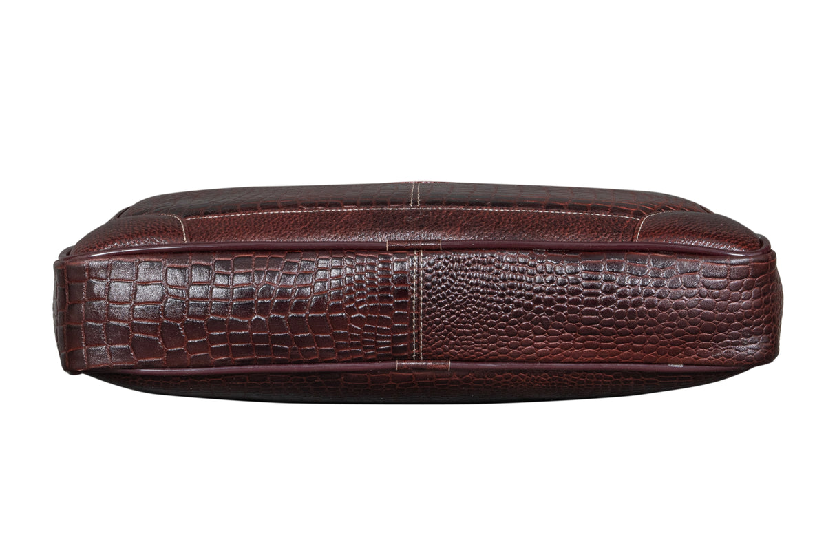 BRAND LEATHER Laptop Bag for Men - Genuine Leather Messenger Bag for Office - Fits up to 16 Inch Laptop -Brown Shoulder Bag with Multiple Compartments - Executive Leather Bag for Work and Travel