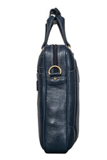 BRAND LEATHER Laptop Bag for Men - Genuine Leather Messenger Bag for Office - Fits up to 16 Inch Laptop -Brown Shoulder Bag with Multiple Compartments - Executive Leather Bag for Work and Travel