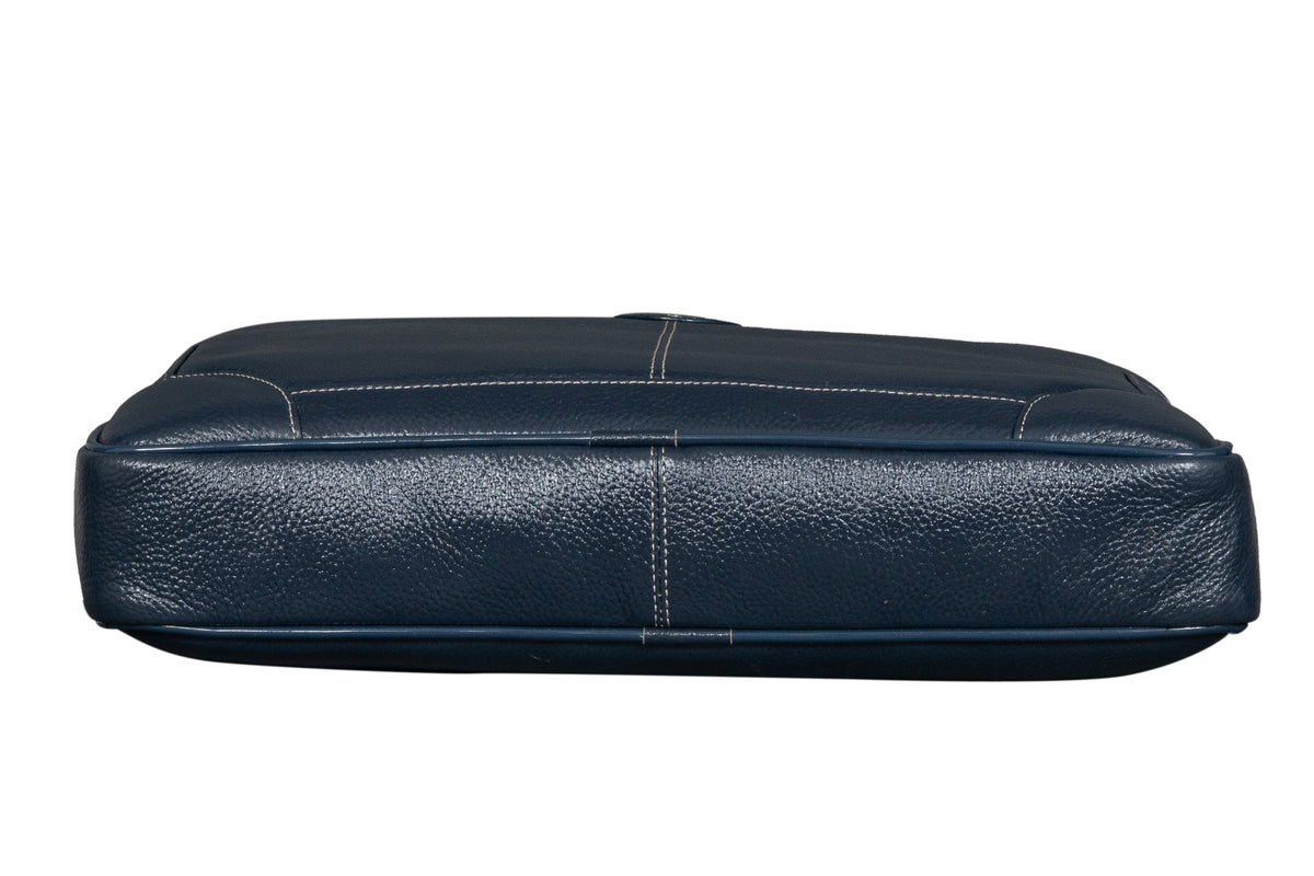 BRAND LEATHER Laptop Bag for Men - Genuine Leather Messenger Bag for Office - Fits up to 16 Inch Laptop -Brown Shoulder Bag with Multiple Compartments - Executive Leather Bag for Work and Travel