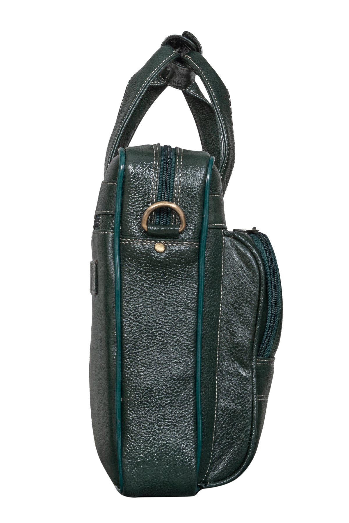 BRAND LEATHER Genuine Leather Laptop Bag for Men - Office Bag, Brown - Fits Up to 14/15.6/16 Inch Laptop/MacBook - Laptop Messenger Bag/Side Shoulder Bag with Adjustable Strap - 1 Year Warranty