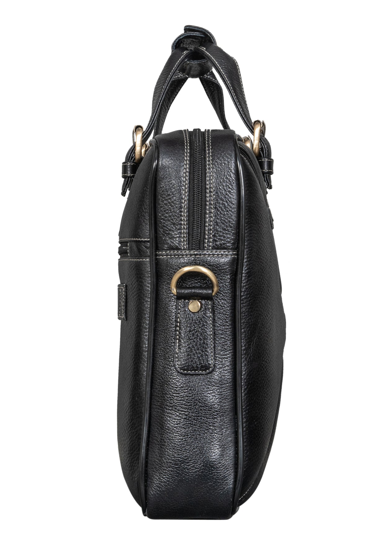 BRAND LEATHER Laptop Bag for Men - Genuine Leather Messenger Bag for Office - Fits up to 16 Inch Laptop -Brown Shoulder Bag with Multiple Compartments - Executive Leather Bag for Work and Travel