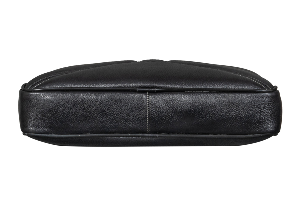 BRAND LEATHER Laptop Bag for Men - Genuine Leather Messenger Bag for Office - Fits up to 16 Inch Laptop -Brown Shoulder Bag with Multiple Compartments - Executive Leather Bag for Work and Travel