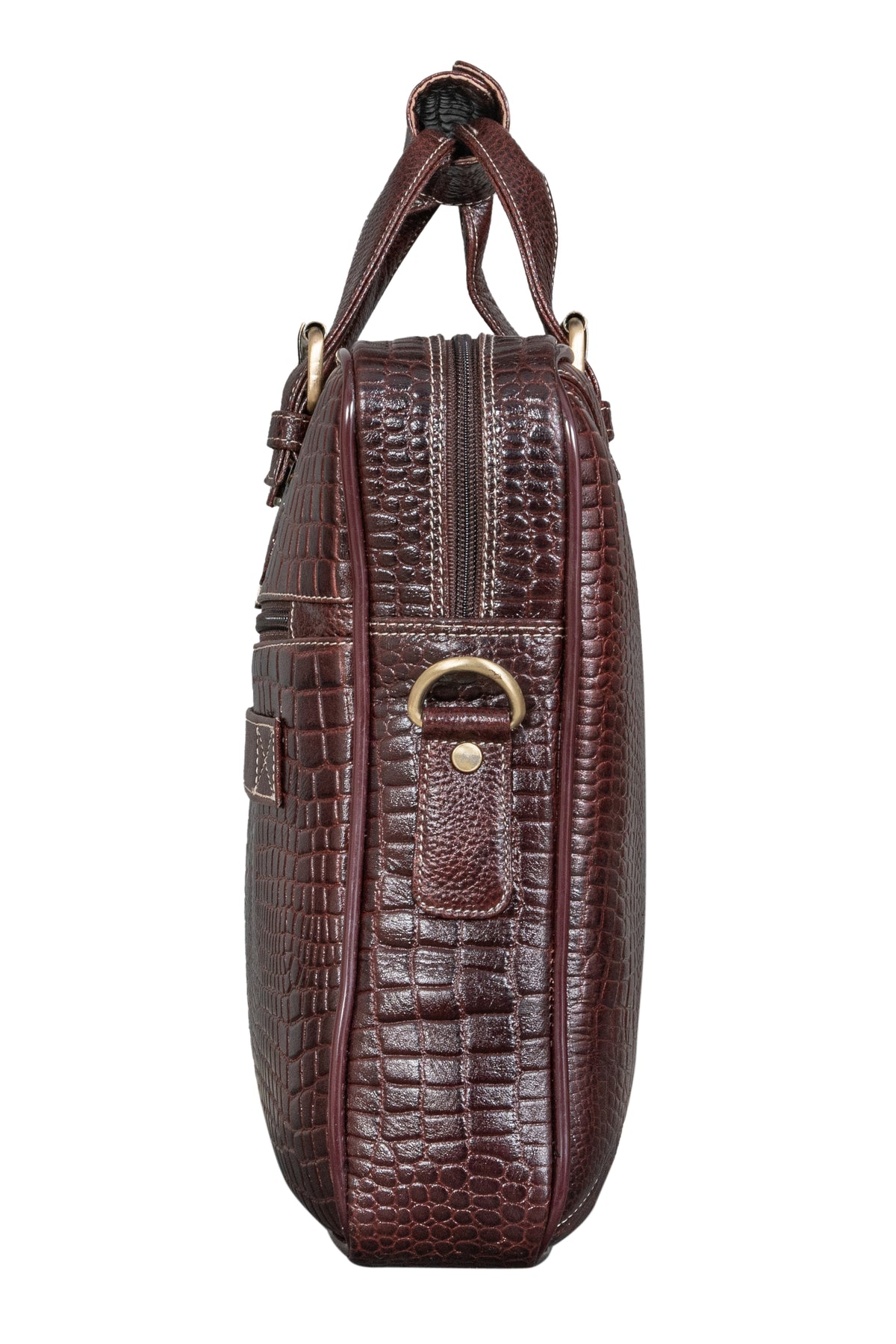 BRAND LEATHER Laptop Bag for Men - Genuine Leather Messenger Bag for Office - Fits up to 16 Inch Laptop -Brown Shoulder Bag with Multiple Compartments - Executive Leather Bag for Work and Travel