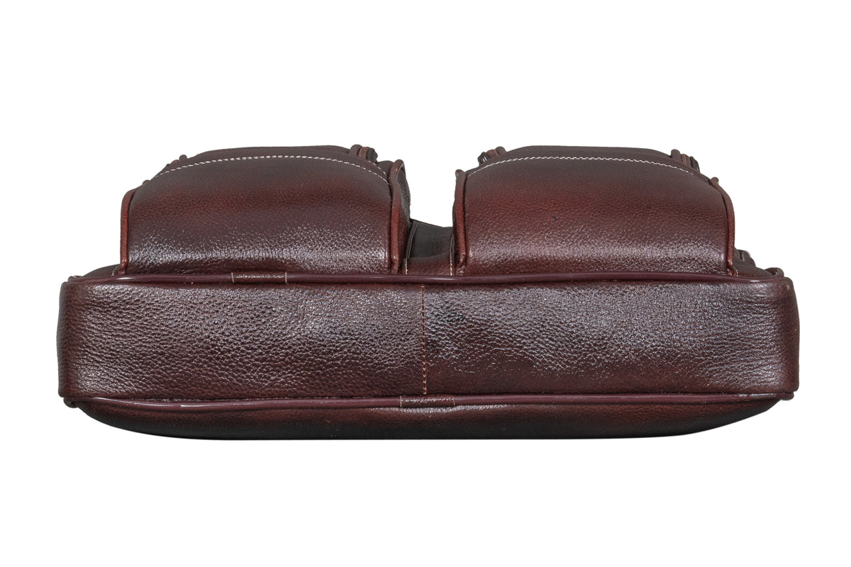 BRAND LEATHER Genuine Leather Laptop Bag for Men - Office Bag, Brown - Fits Up to 14/15.6/16 Inch Laptop/MacBook - Laptop Messenger Bag/Side Shoulder Bag with Adjustable Strap - 1 Year Warranty