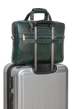 BRAND LEATHER Laptop Bag for Men - Genuine Leather Messenger Bag for Office - Fits up to 16 Inch Laptop -Brown Shoulder Bag with Multiple Compartments - Executive Leather Bag for Work and Travel