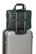 BRAND LEATHER Laptop Bag for Men - Genuine Leather Messenger Bag for Office - Fits up to 16 Inch Laptop -Brown Shoulder Bag with Multiple Compartments - Executive Leather Bag for Work and Travel