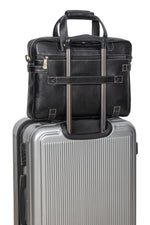 BRAND LEATHER Laptop Bag for Men - Genuine Leather Messenger Bag for Office - Fits up to 16 Inch Laptop -Brown Shoulder Bag with Multiple Compartments - Executive Leather Bag for Work and Travel