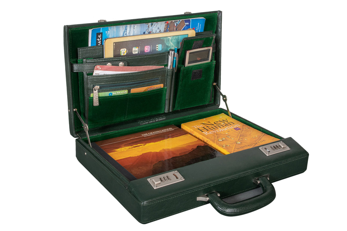 BRAND LEATHER Genuine Leather 20 L Briefcase For Men Use For Office|Business|Travel