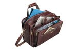Genuine Leather 16 Inch Full Expandable Laptop Messenger Bag