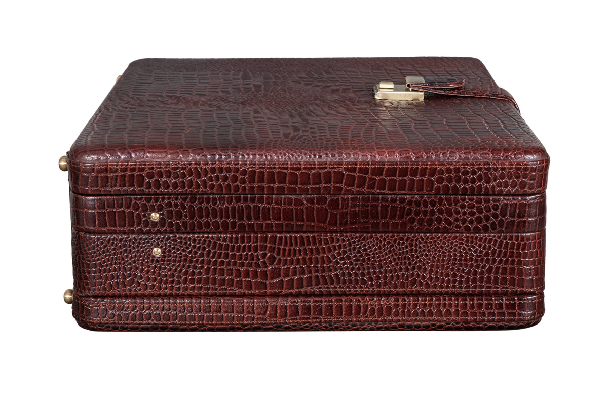 BRAND LEATHER Genuine Leather, 30 L, 35 L Extra Large Briefcase For Men Use For Office|Business|Travel