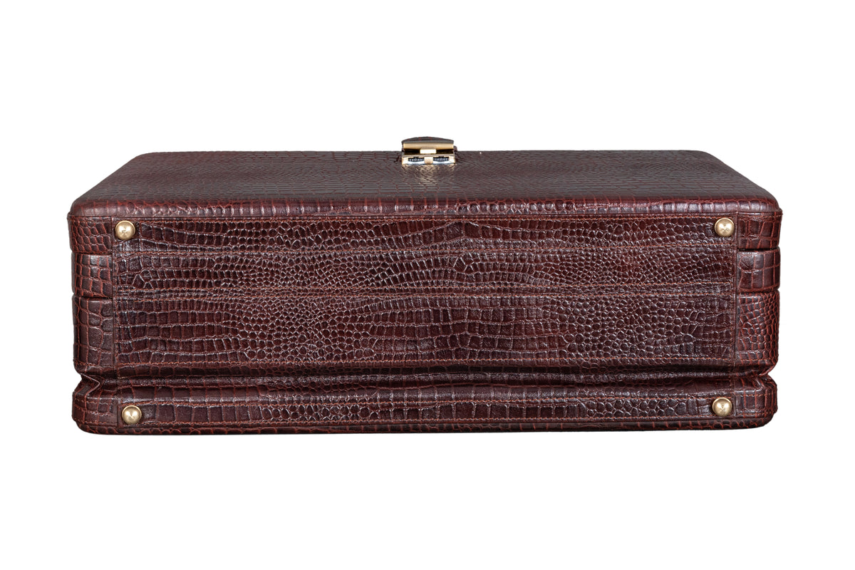 BRAND LEATHER Genuine Leather, 30 L, 35 L Extra Large Briefcase For Men Use For Office|Business|Travel