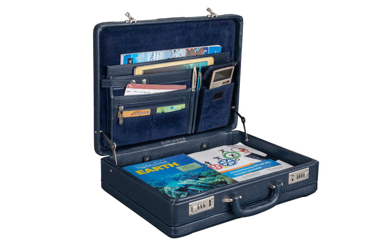 BRAND LEATHER Genuine Leather 20 L, 25 L, 30 L Briefcase For Men Use For Office|Business|Travel