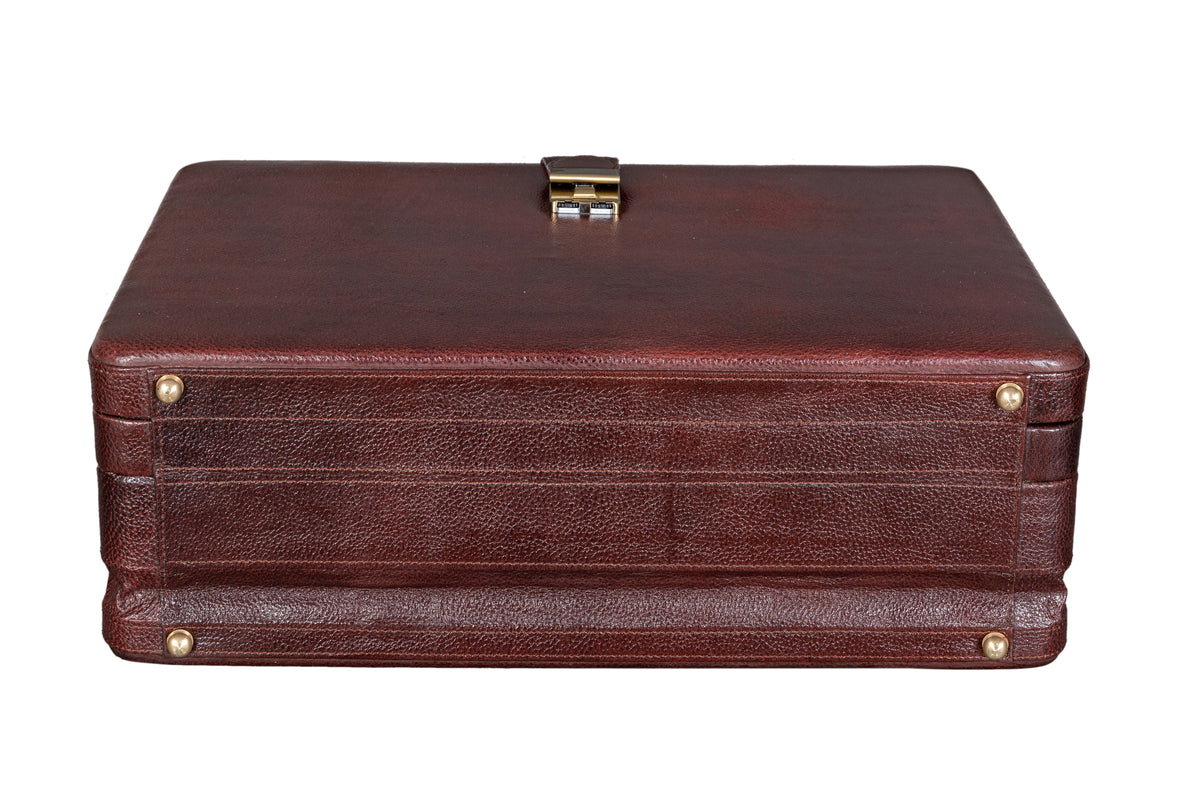 BRAND LEATHER Genuine Leather, 30 L, 35 L Extra Large Briefcase For Men Use For Office|Business|Travel