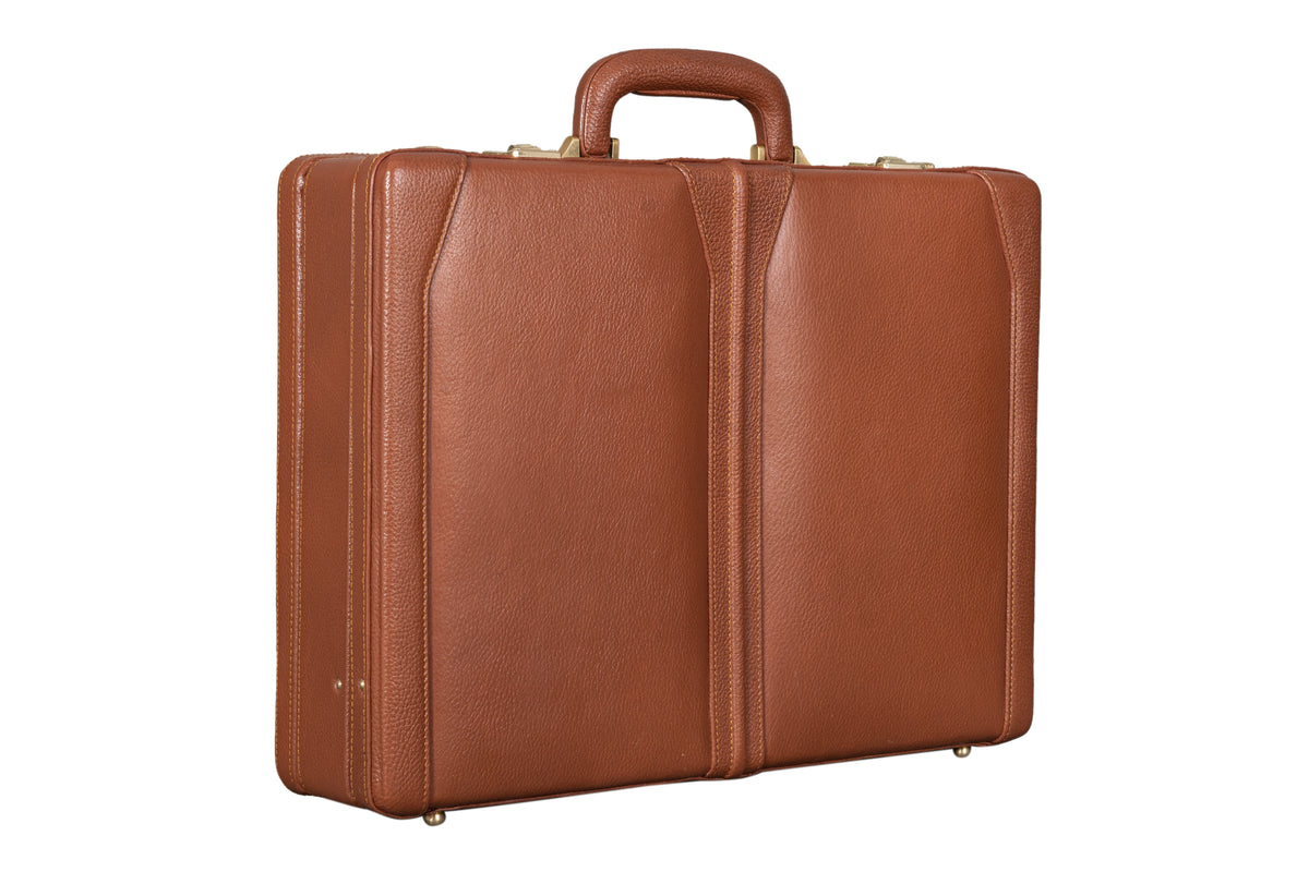 BRAND LEATHER Genuine Leather 20 L, 25 L, 30 L Briefcase For Men Use For Office|Business|Travel