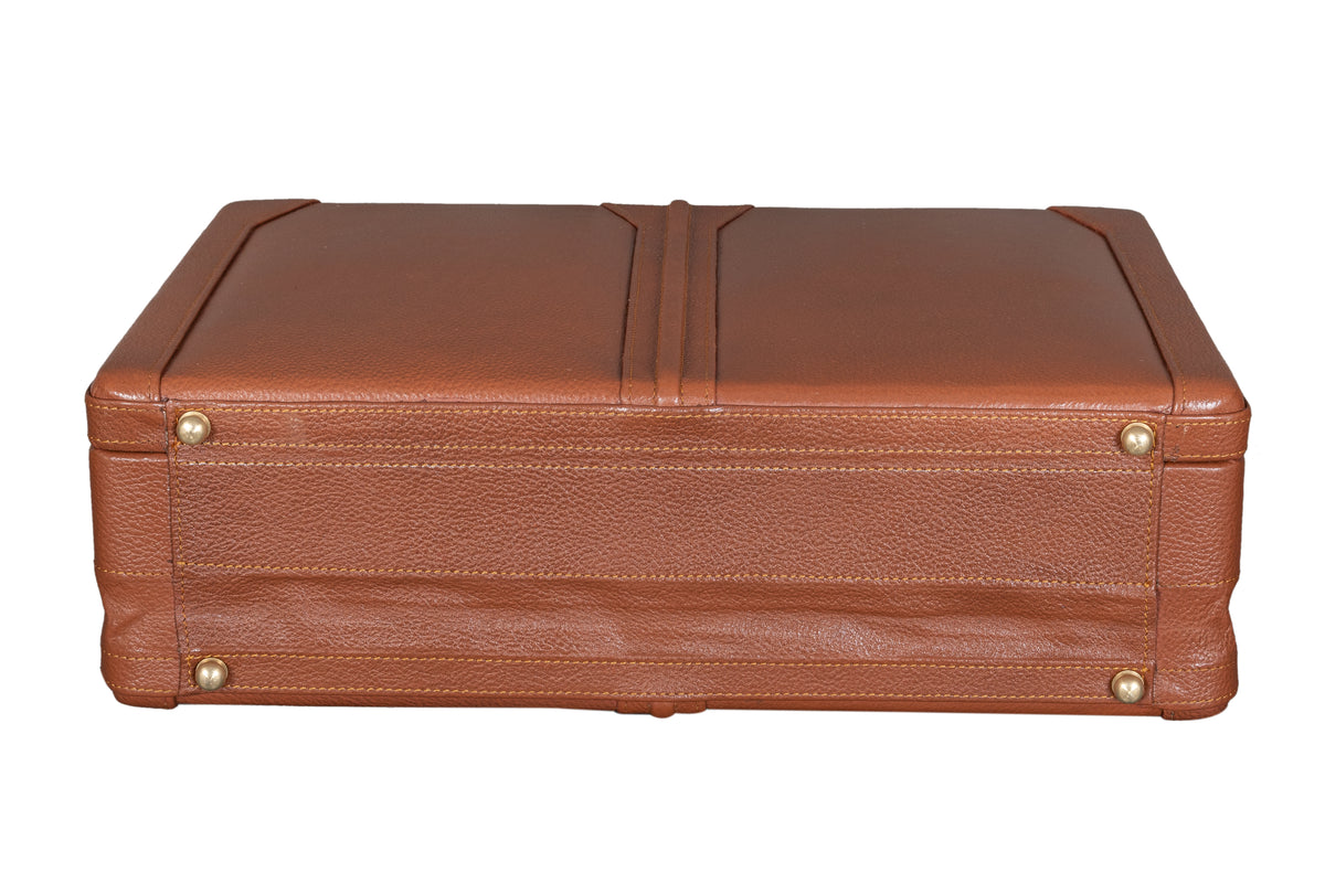 BRAND LEATHER Genuine Leather 20 L, 25 L, 30 L Briefcase For Men Use For Office|Business|Travel