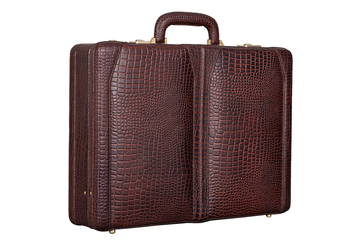 BRAND LEATHER Genuine Leather 20 L, 25 L, 30 L Briefcase For Men Use For Office|Business|Travel