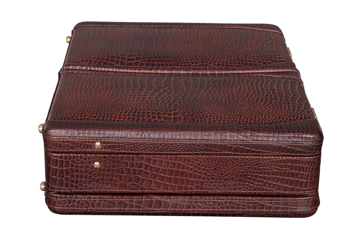 BRAND LEATHER Genuine Leather 20 L, 25 L, 30 L Briefcase For Men Use For Office|Business|Travel