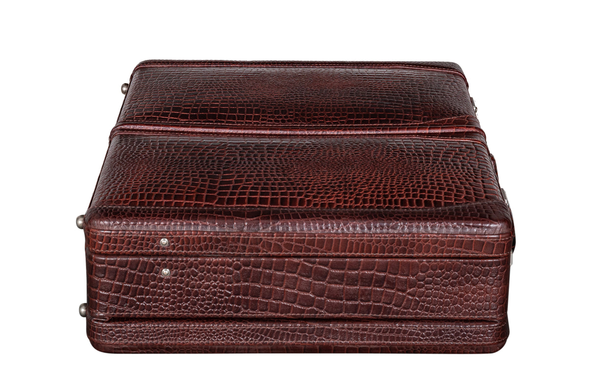 BRAND LEATHER Genuine Leather 20 L, 25 L, 30 L Briefcase For Men Use For Office|Business|Travel