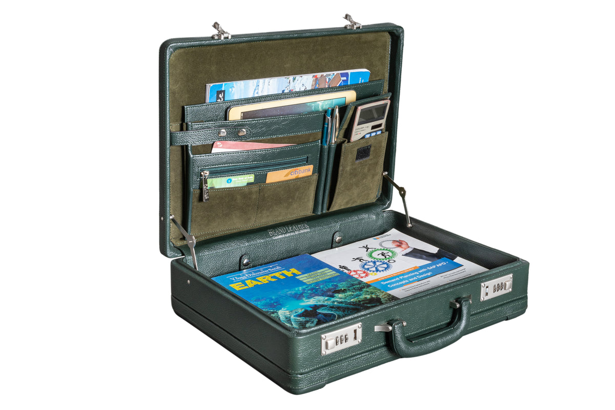 BRAND LEATHER Genuine Leather 20 L, 25 L, 30 L Briefcase For Men Use For Office|Business|Travel