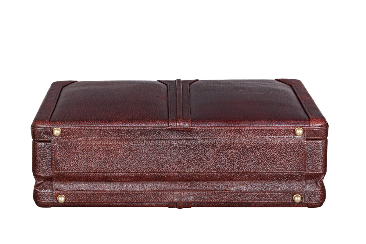 BRAND LEATHER Genuine Leather 20 L, 25 L, 30 L Briefcase For Men Use For Office|Business|Travel