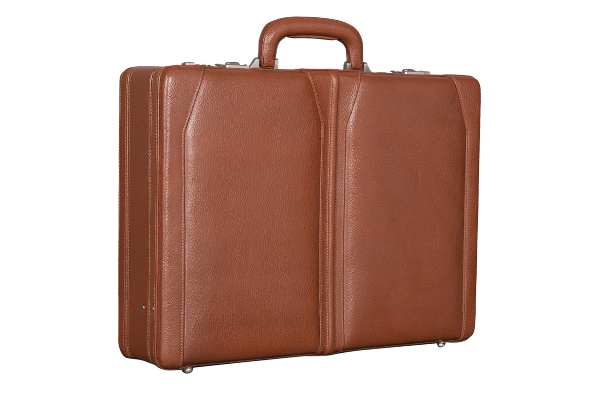 BRAND LEATHER Genuine Leather 20 L, 25 L, 30 L Briefcase For Men Use For Office|Business|Travel