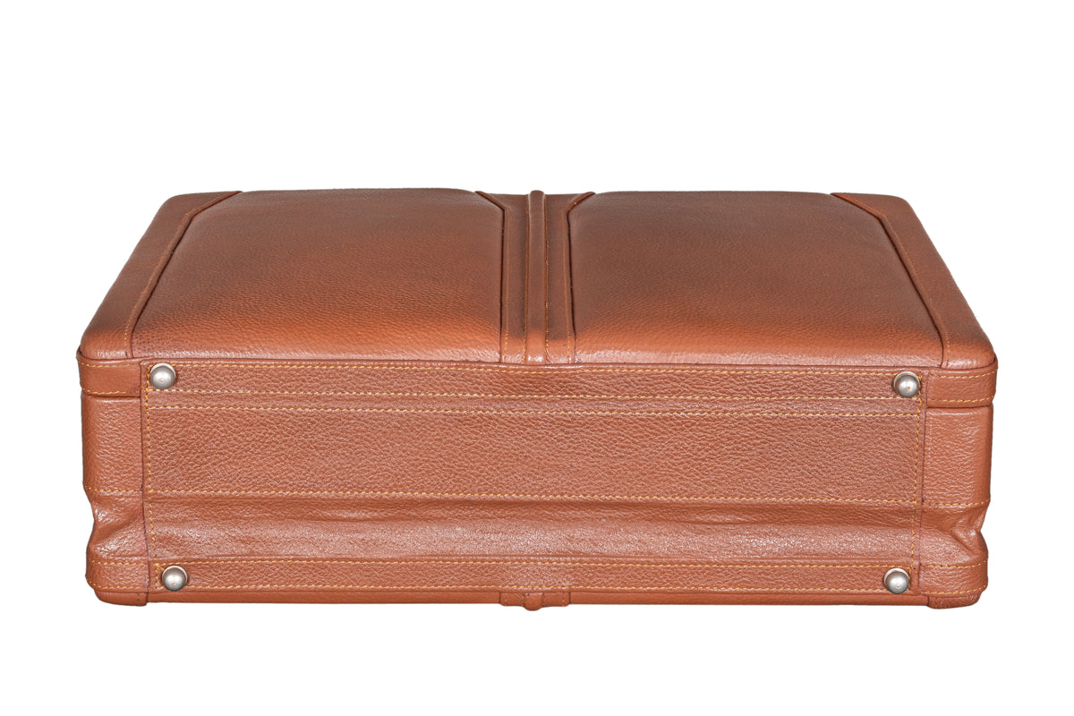 BRAND LEATHER Genuine Leather 20 L, 25 L, 30 L Briefcase For Men Use For Office|Business|Travel