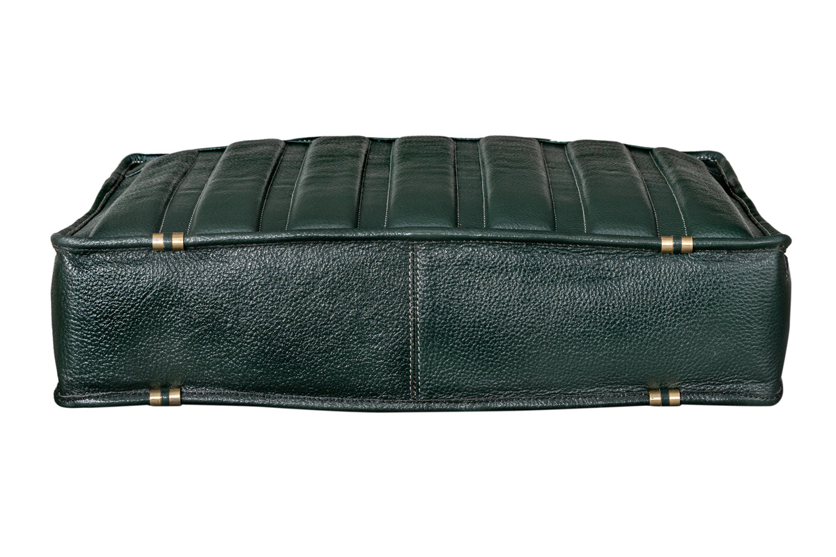 Genuine Leather Laptop Bag for Men - Office Bag, Brown - Fits Up to 14/15.6/16 Inch Laptop/MacBook - Laptop Messenger Bag/Side Shoulder Bag with Adjustable Strap - 1 Year Warranty