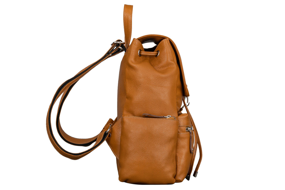 BRAND LEATHER Genuine Leather Stylish Women's Backpack Use for College|School|Office|Travel