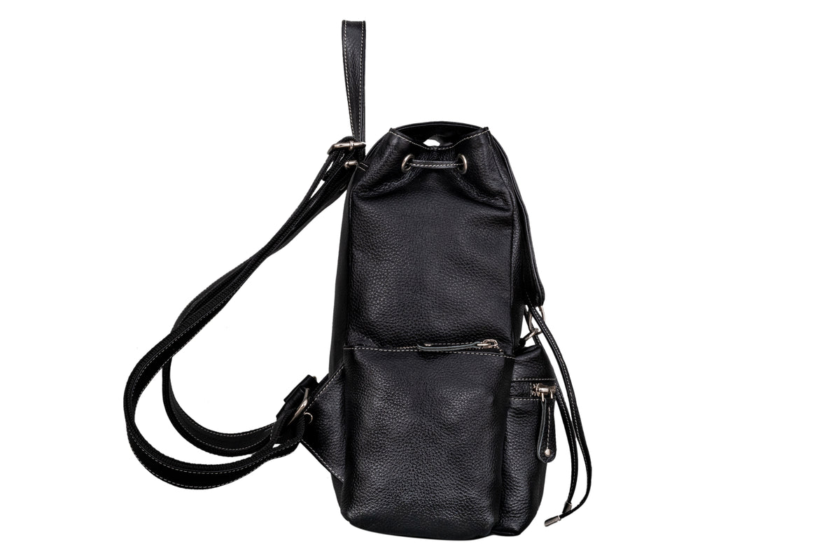 BRAND LEATHER Genuine Leather Stylish Women's Backpack Use for College|School|Office|Travel