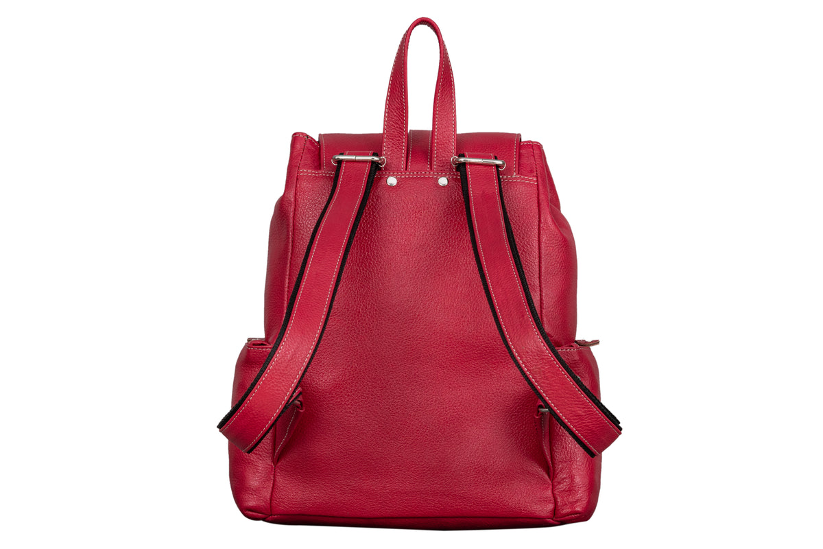 BRAND LEATHER Genuine Leather Stylish Women's Backpack Use for College|School|Office|Travel