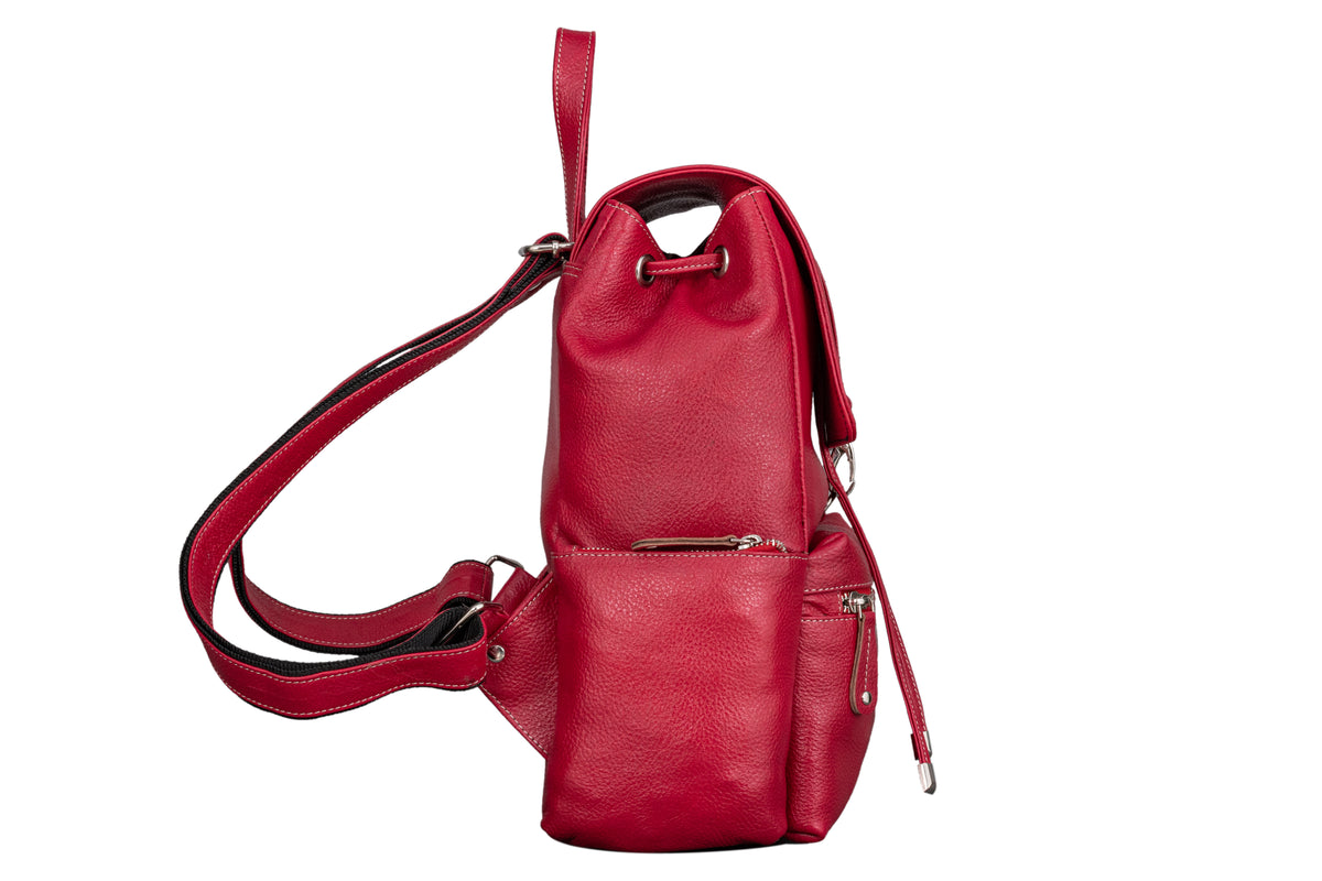 BRAND LEATHER Genuine Leather Stylish Women's Backpack Use for College|School|Office|Travel