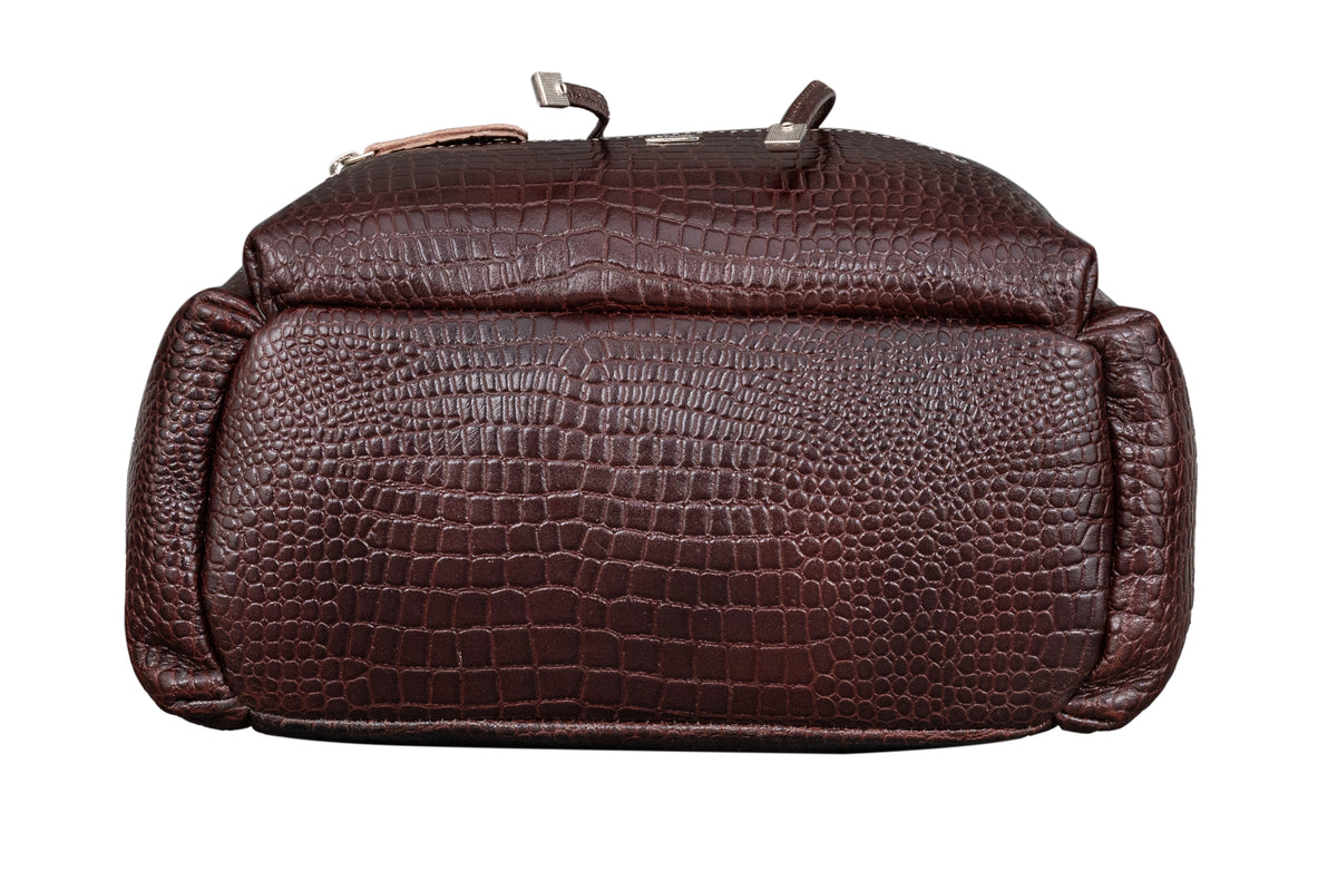 BRAND LEATHER Genuine Leather Stylish Women's Backpack Use for College|School|Office|Travel