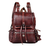 BRAND LEATHER Genuine Leather Stylish Women's Backpack Use for College|School|Office|Travel