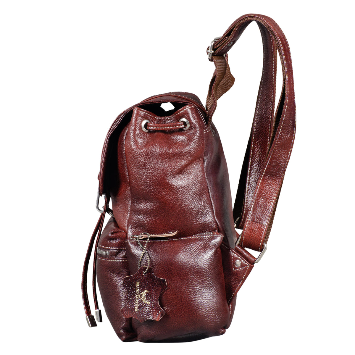 BRAND LEATHER Genuine Leather Stylish Women's Backpack Use for College|School|Office|Travel