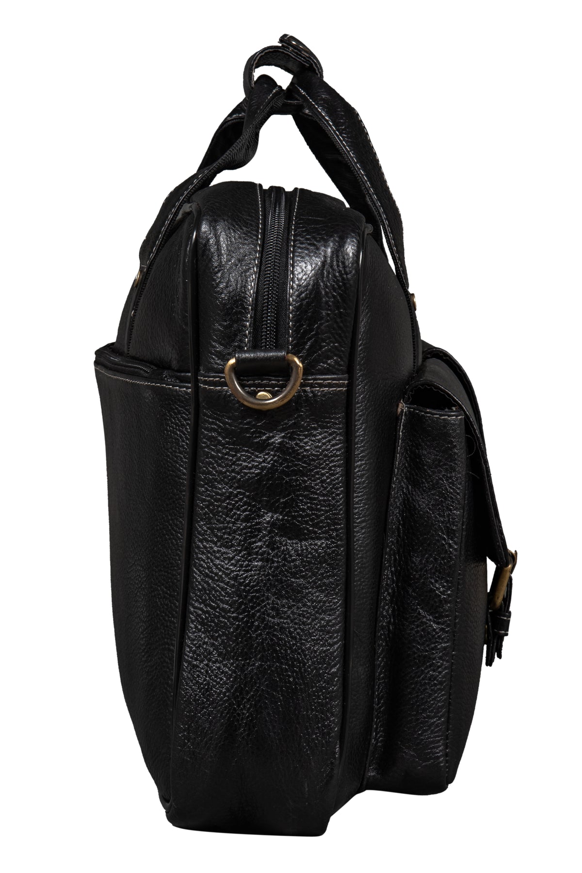 BRAND LEATHER Laptop Bag for Men - Genuine Leather Messenger Bag for Office - Fits up to 16 Inch Laptop -Brown Shoulder Bag with Multiple Compartments - Executive Leather Bag for Work and Travel