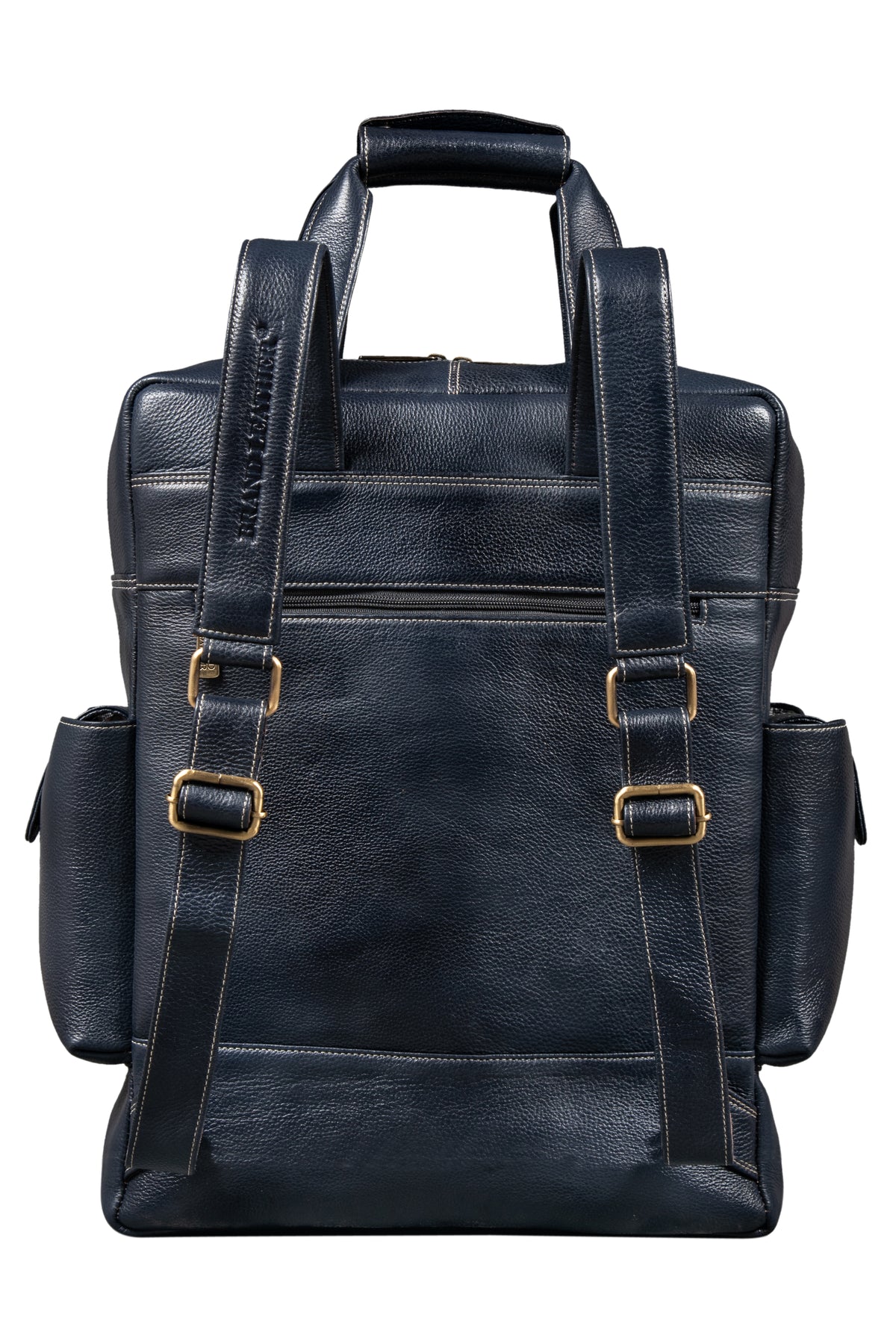 BRAND LEATHER Full Grain Buffalo - Hide Leather Backpack Large Capacity 15/15.6/16/17 Inch Laptop Bag Multi Pockets Travel Daypack