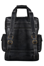 BRAND LEATHER Full Grain Buffalo - Hide Leather Backpack Large Capacity 15/15.6/16/17 Inch Laptop Bag Multi Pockets Travel Daypack